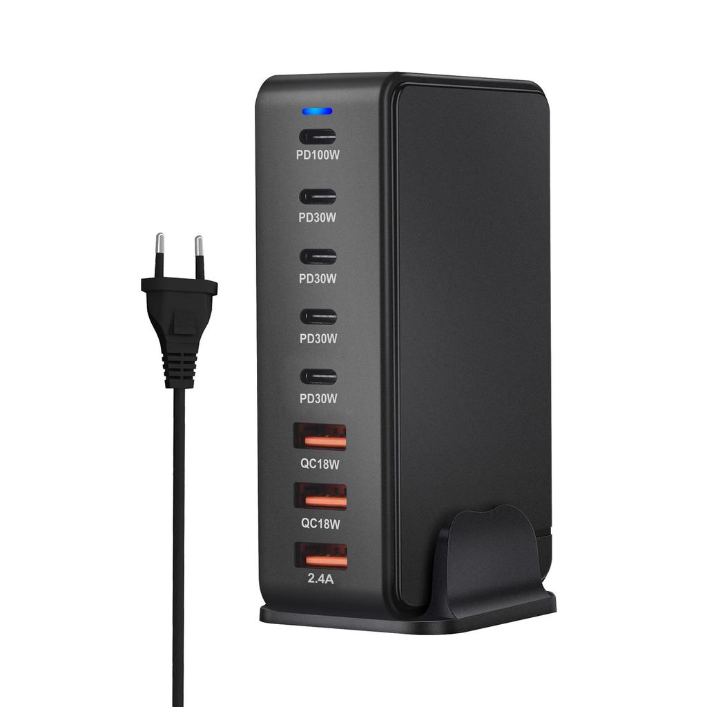 268W Gallium Nitride 8-Port 240W PD Desktop Charger.