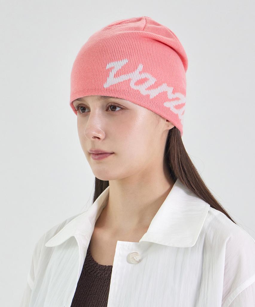 Bajal New Wave Bazal Jacquard Beanie Pink