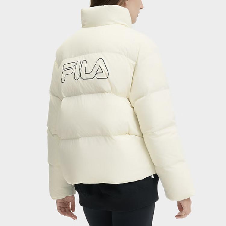 New FILA Lifestyle Down Jacket Women's Pear Blossom White F51W449904F-IV