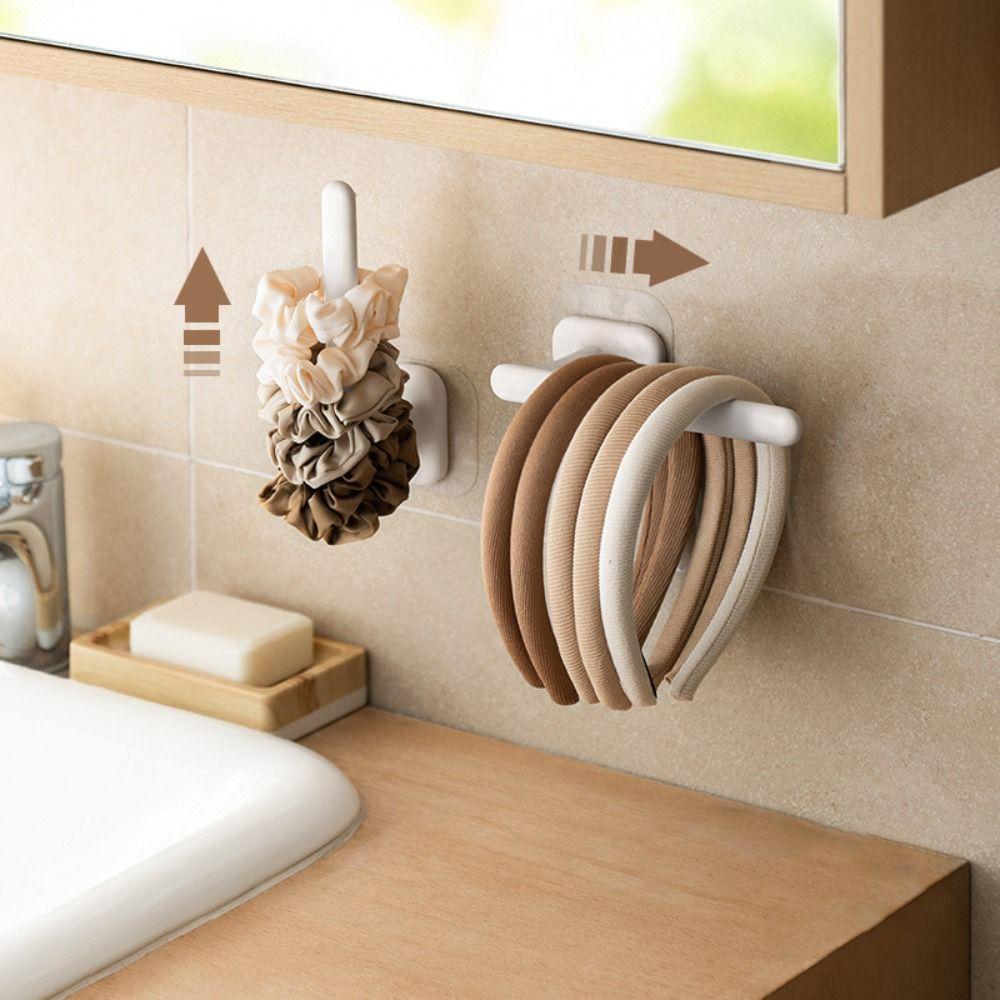 Lightweight Towel Hooks Stretchable Storage Rack Organizer Towel Stand  Bathroom