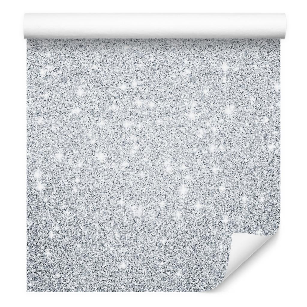 Glitter wallpaper light gray, white and gray 50x1000