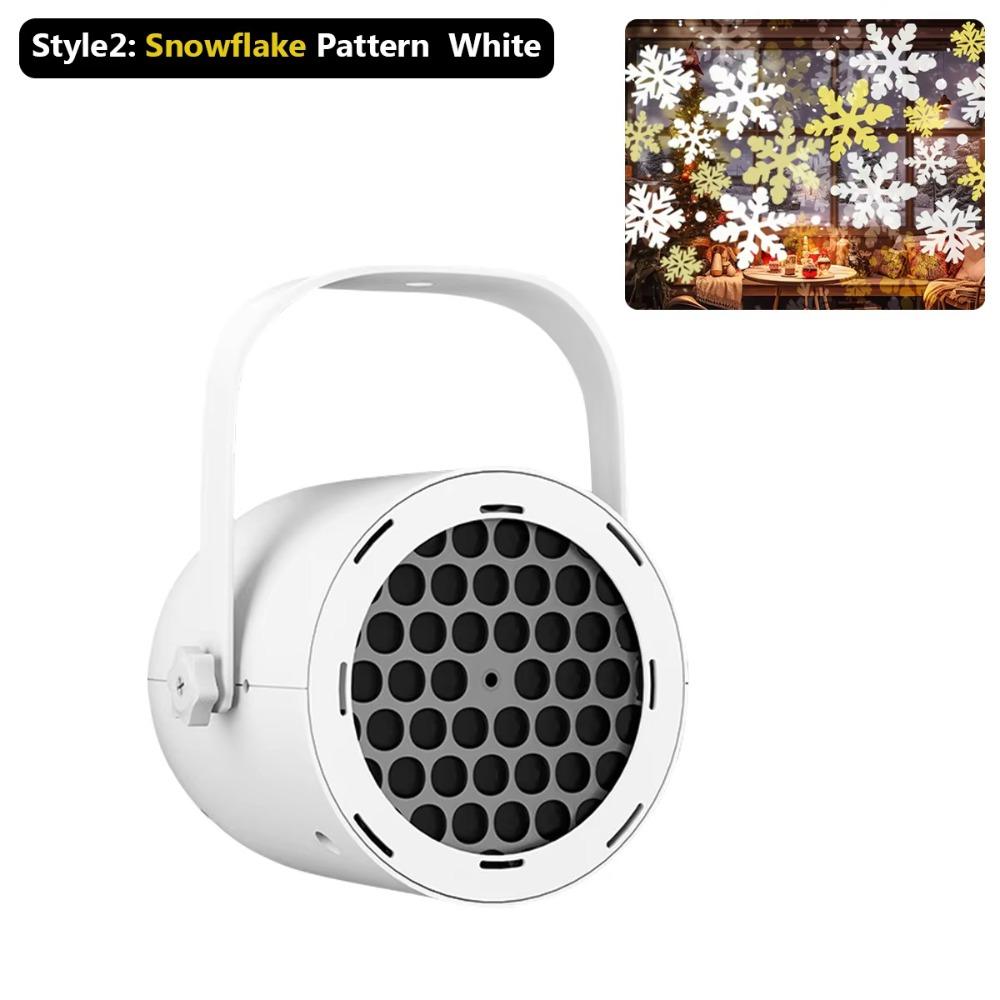 USB Christmas Snowflake Projector Clear Patterns Christmas LED Lights  For Christmas Decorations