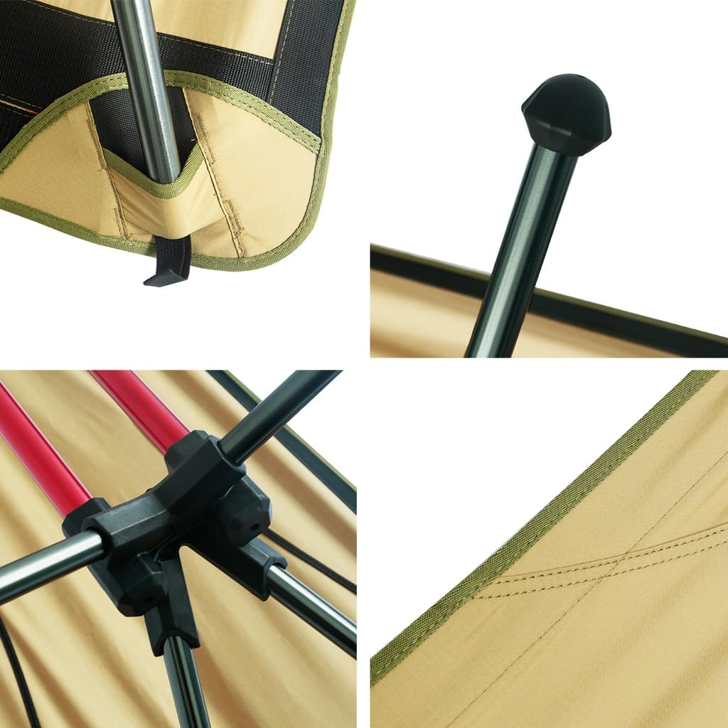 Hawk Zing Freestanding Hammock Folding Aluminum Bed Cot Chair Bed Outdoor Camping Leisure Indoor Outdoor Balcony Stand (Brown Color)