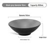 Zebian 19cm Melamine Noodle and Soup Bowl, Black Grey