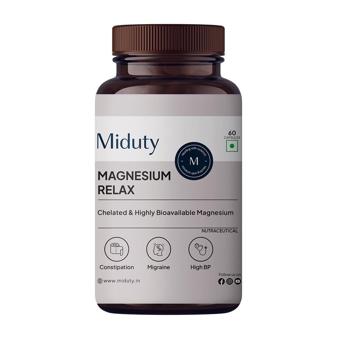

Магній Релакс (60 кап), Magnesium Relax, Miduty
