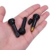 TR414 Tubeless Car Wheel Tire Valve Stems with Dust Caps Black Rubber Caps Tyre Rubber Valves with 20/4 Sets Stems Accessories