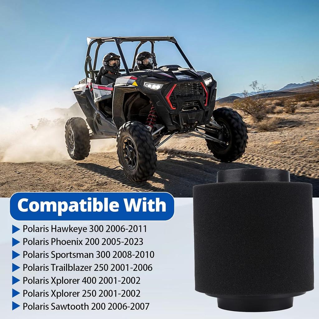 0452306 1253355 Air Filter Part for Polaris Phoenix 200 2005-2023 Hawkeye 300 2006-2011 Trailblazer 250 2001-2006 Sportsman 300 2008-2010 Xplorer 400