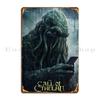 The Call Of Cthulhu Metal Signs Wall Cave Decoration Designer Custom Wall Cave Tin Sign Poster