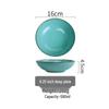 Ruhanlan Green Glazed Ceramic 6.25-inch Deep Plate