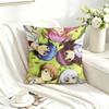 Anime a-Angel-Beats  Square Double-Sided printed Pillow Case Bedroom Bedside Pillow Sofa Cushion Cover