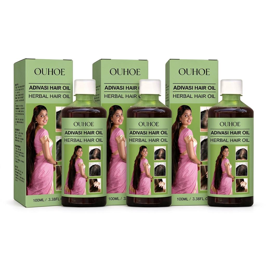 Olio Capelli alle Erbe, Olio Trattamento Capelli Nutriente per Cuoio Capelluto 100ml