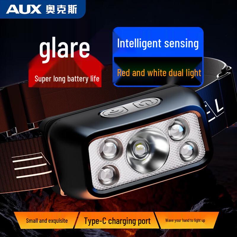 

AUX Outdoor Rechargeable Induction LED Headlamp