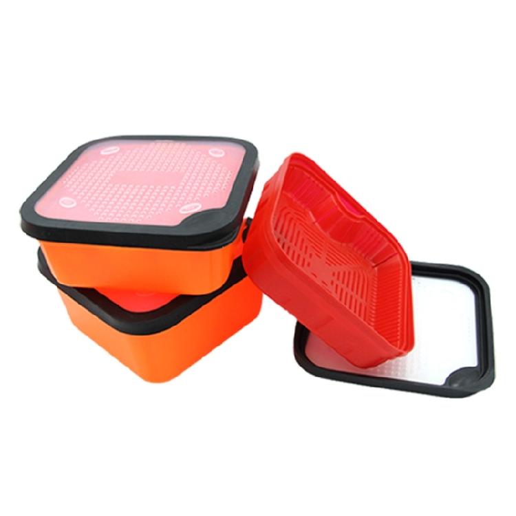 Compacts Fishing Tackle Organizers Removable Inner Dividers Baits Box for Live Worm Earthworms Fishing Lures