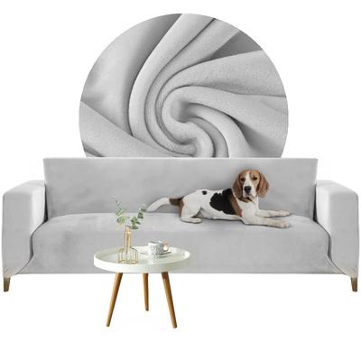 Cover For 3-Seater Corner Sofa, Grey Velvet