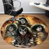 1pc KISS Band Office Round Area Rug, Under Office Chairs Bedroom Living Room Home Decor  a1016284