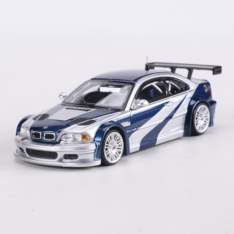 Mj Modell 1:64 M3 E46 Gtr Legierungsmodellauto Kann die Motorhaube öffnen gray