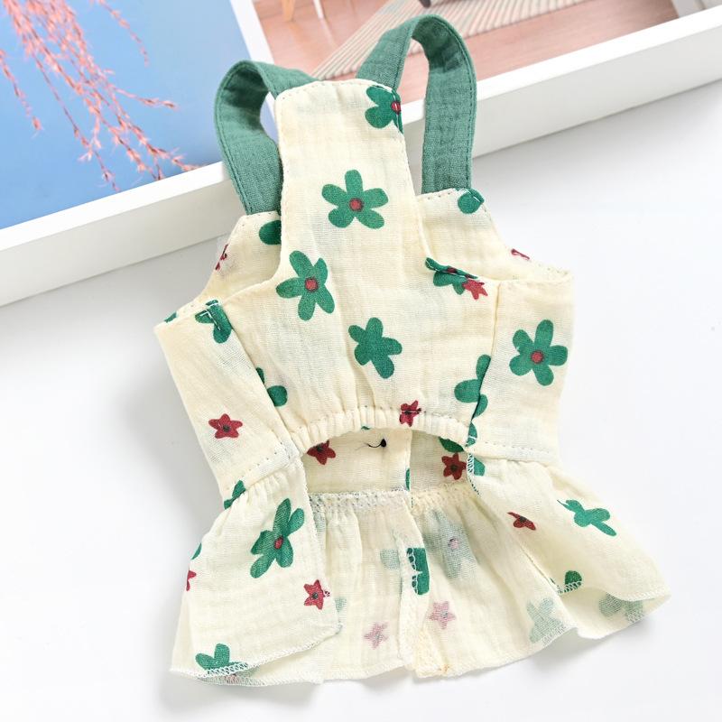 Cotton pet small dog dog clothes suspender skirt than bear teddy spring and summer thin