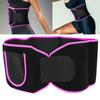 Waist Trainer Belt Women Elastic Sweating Waist Protective Fitness Body Shaping Belt (M)Rose Red