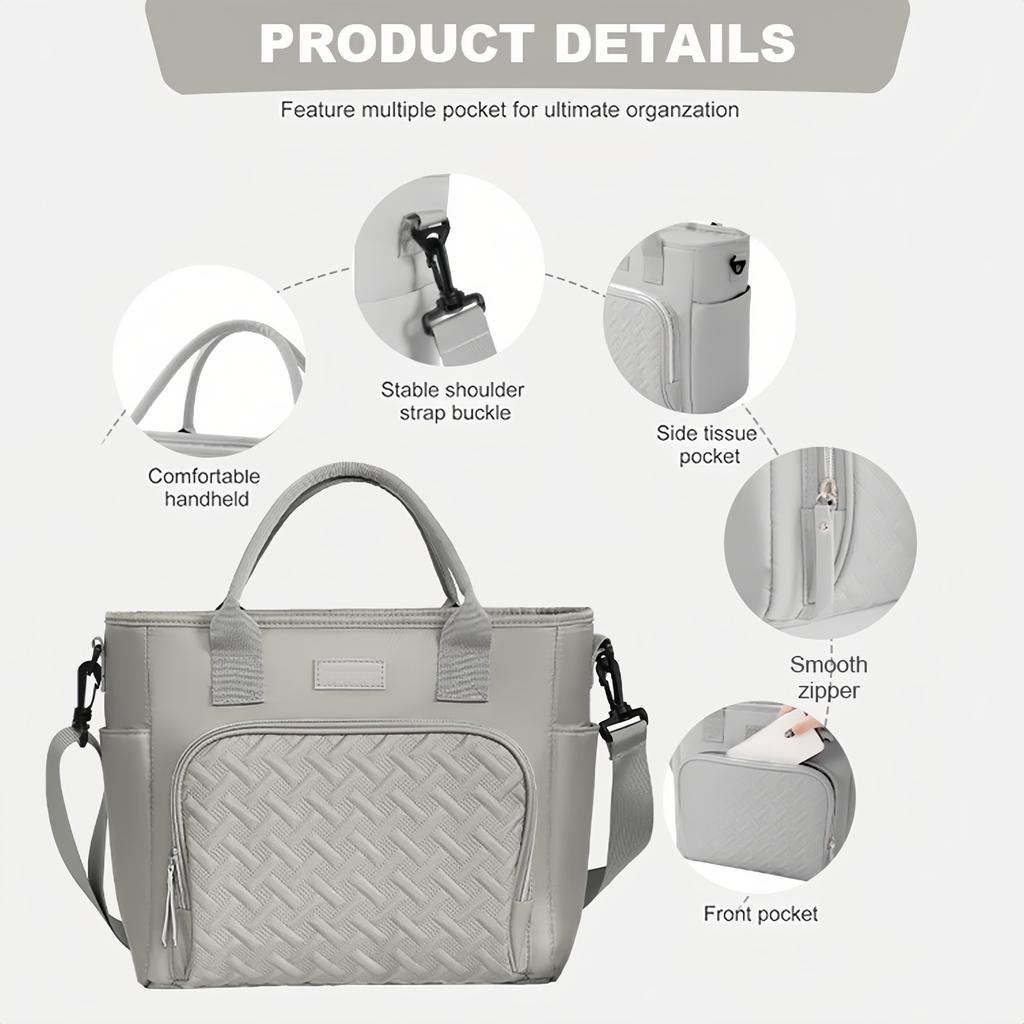 Insulated Lunch Bags For Work & School - Compact Bread-Style Insulated Bags That Are Leak-Proof To Keep Meals Cold/Hot-Tan