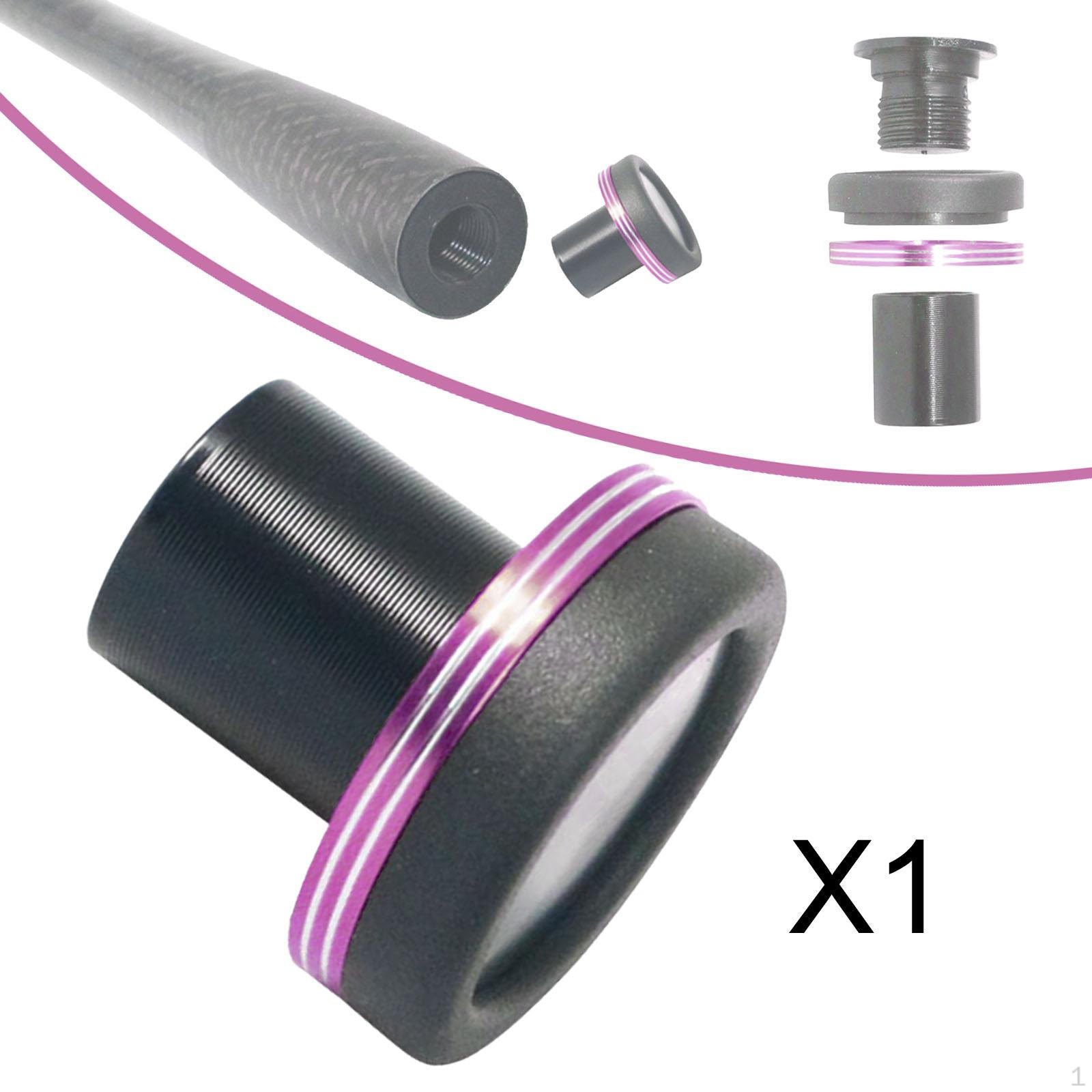 Заглушка для хвостовика удочки Легкая установка 27 мм Профессиональная Легкая Стильная DIY фиолетовый