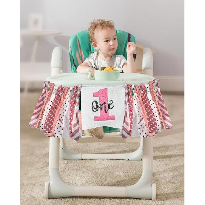Highchair Banner - 1st Birthday Banner, Strawberry Birthday Decorations,1st Birthday High Chair Banner, 1st/first Birthday Party Decorations,1st