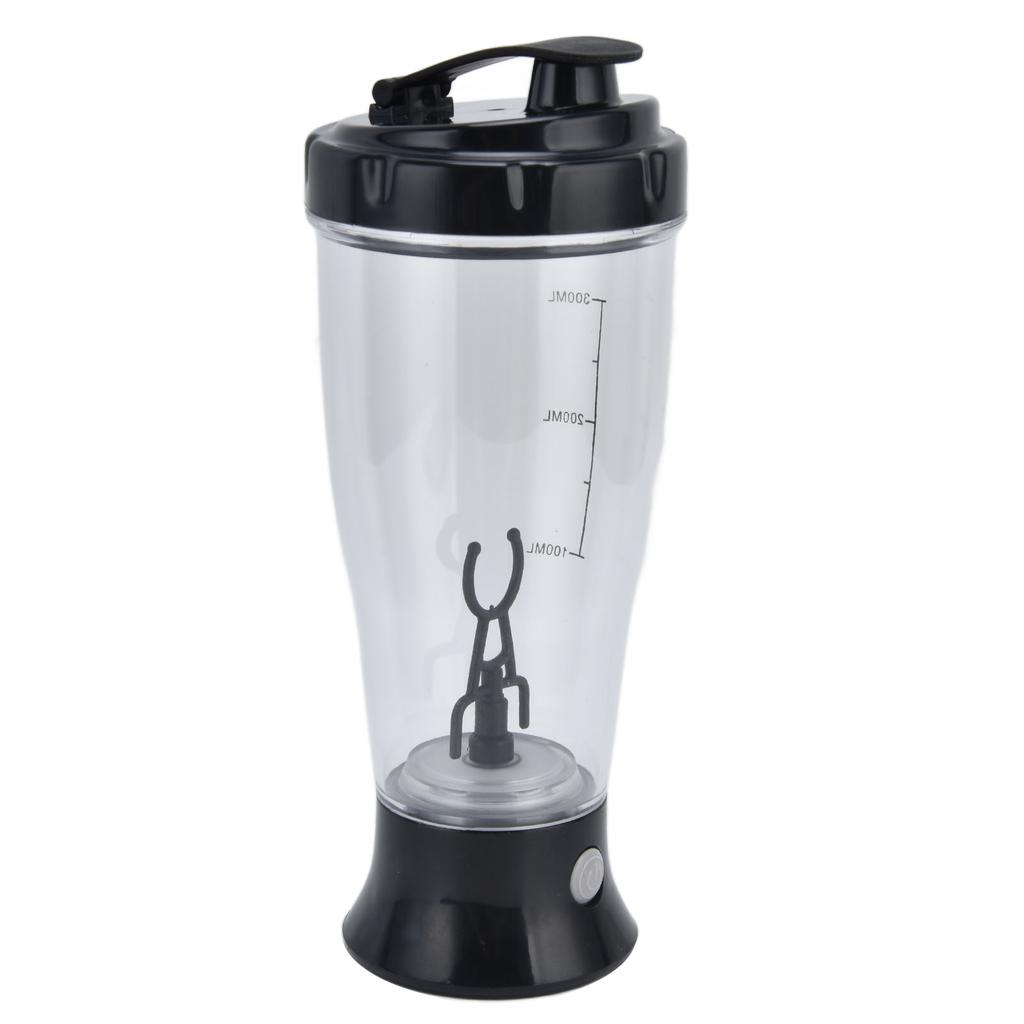 Electric Mixing Cup Simple 350ml Coffee Milk Shaking Bottle Automatic Shaker CupBlack