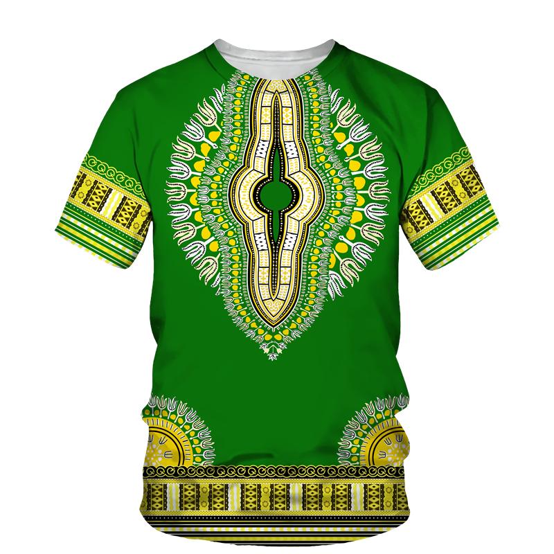 African Dashiki Print T-shirt Männer/Frauen Ethnische Vintage Folk-benutzerdefinierte Kleidung 2023 Sommer Casual Paare Kurzarm Grafik tops