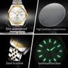 OLEVS 5593 Man Watch Luxury Top Brand Original Quartz Watches For Men Stainless Steel Waterproof Auto Date Men's Wrist Watches