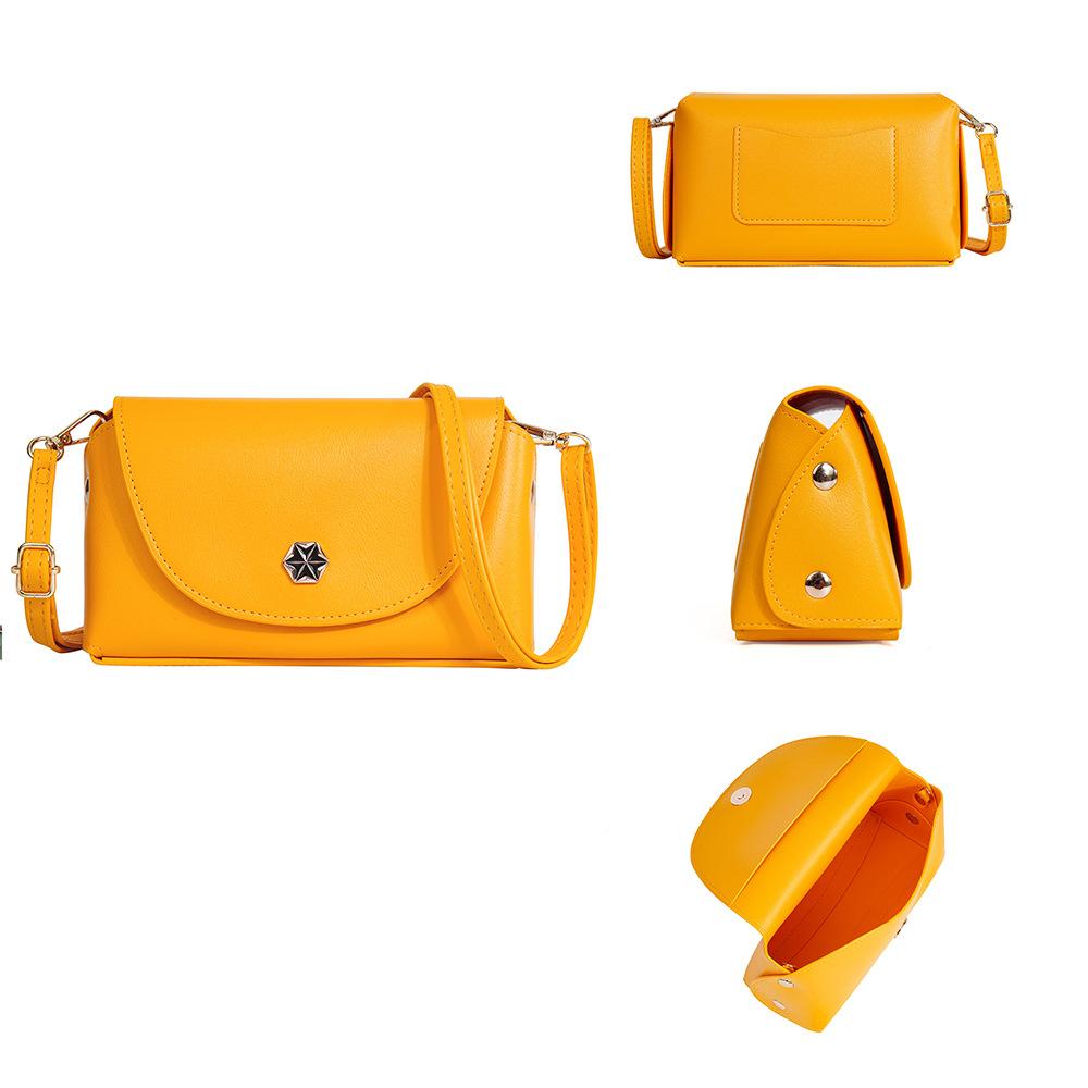 

New BOISEEN women s bag suction buckle large capacity shoulder messenger bag fashionable versatile women s bag жёлтый