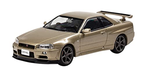 CARNEL 1/43 Nissan Skyline GT-R Mspec Nur (BNR34) 2002 Silica Brass Finished Model CN430201