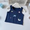 Korean Summer Colorful Vest & Layered Skirt Set for Baby Girls