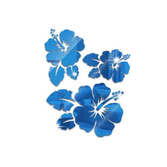 

Наклейки для спальни, цветочные наклейки, съемное украшение своими руками синий