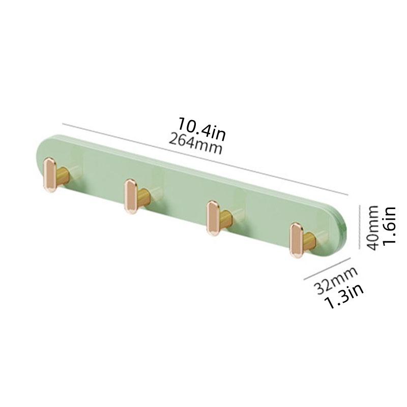 Telescopic kitchen and bathroom hook for versatile and no-mess storage in narrow spaces, with expandable and retractable hooks