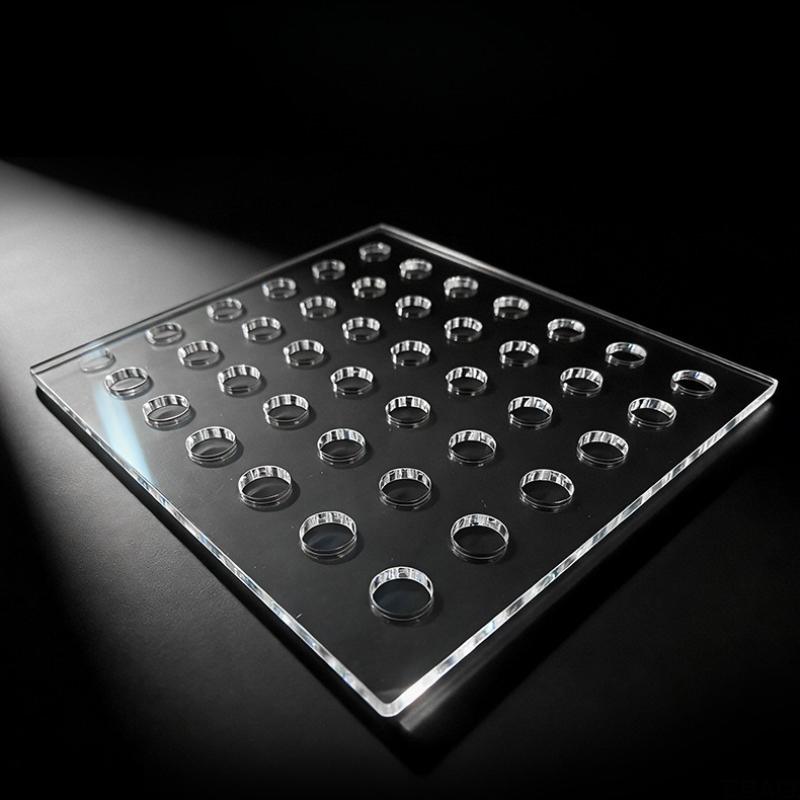 Jewelry Watch Earrings Display Stand Transparent Perforated Panel Acrylic Perforate Display Board Store Window Background Wall Decorative Backboard