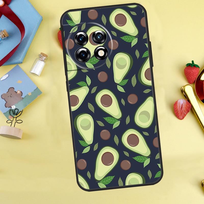 Hübsche Avocado-Hülle für OnePlus 13T 13R 12 12R 15 13 11 10 10T 8T Nord 5 CE 2 3 4 Lite Nord N20 N30 Cover