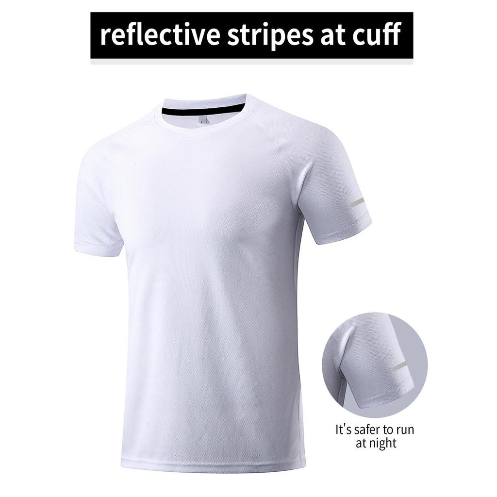 5 Teile/satz Herren Kurzarm Quick Dry Sport Fitness Basketball-Training Kurzarm Angeln Laufen Lose T-Shirt