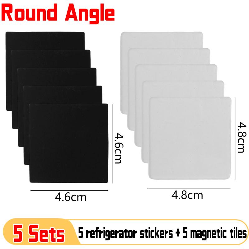 

Fridge Magnet Craft Set DIY Acrylic Refrigerator Magnetic Rectangle Sticker for Kitchen Office Creative Decor Birthday Gifts