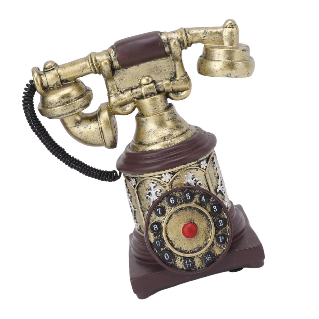 Hand Telephone Decoration Ingenious Vintage Landline Home Decorative for Home Coffee Shop  28