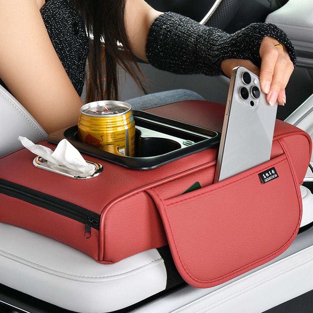 Multifunctional Armrest Pad Portable Storage Box New Car Armrest Pillow  Universal