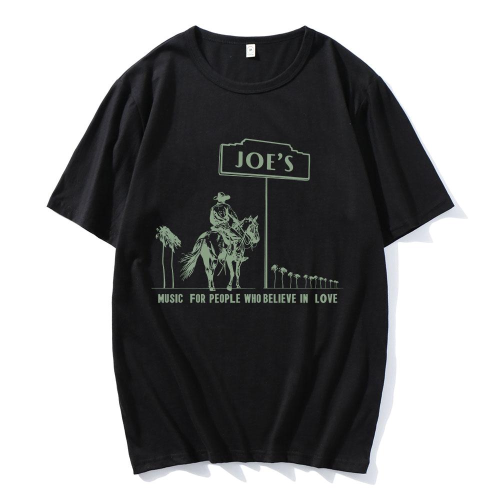 Joe's Marquee T-Shirt Joe Jonas Sänger Druck T-Shirt Baumwolle Kurzarm Herren T-Shirts Sommer Rundhals Herren T-Shirt Grafik Tops