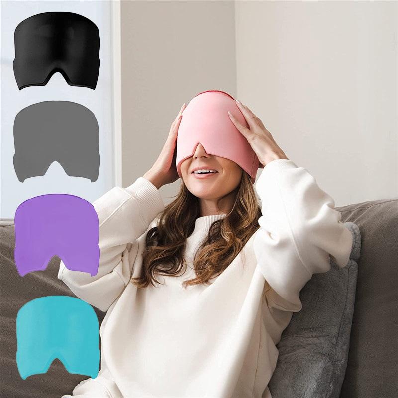 Opaska na głowę na migrenę lód ciepło żel chłodzący owijka na głowę na ból głowy