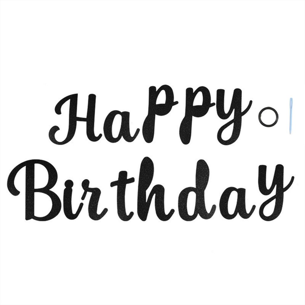Creative Birthday Flag Happy Birthday Party Decor Kids Adults Hanging Banner Photo Backdrop Wedding Decoration