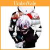 Tokyo Ghoul hoodie voor heren en dames met 3D-print, gemaakt van een hoogwaardige katoenmix.