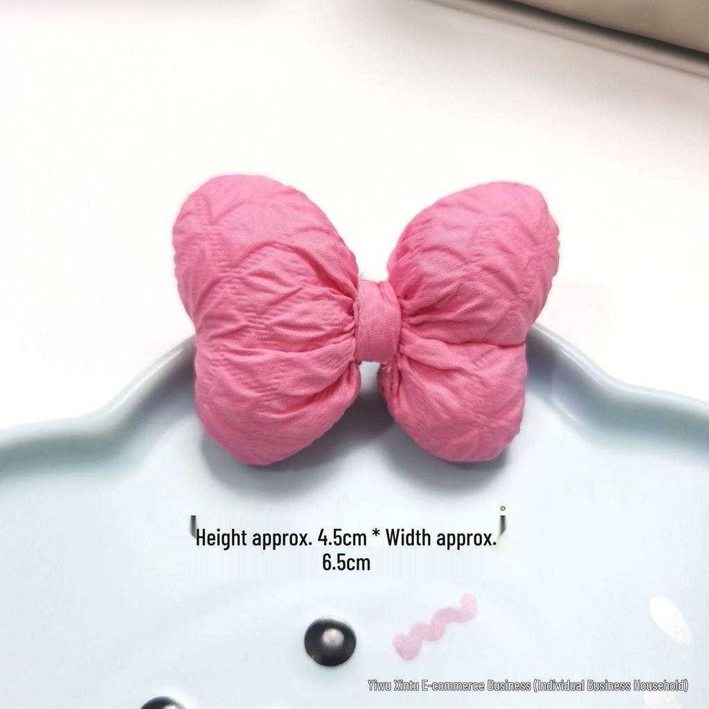 Korean Fabric Cotton Bow Knot Hair Clip & Doll Accessories for Kids