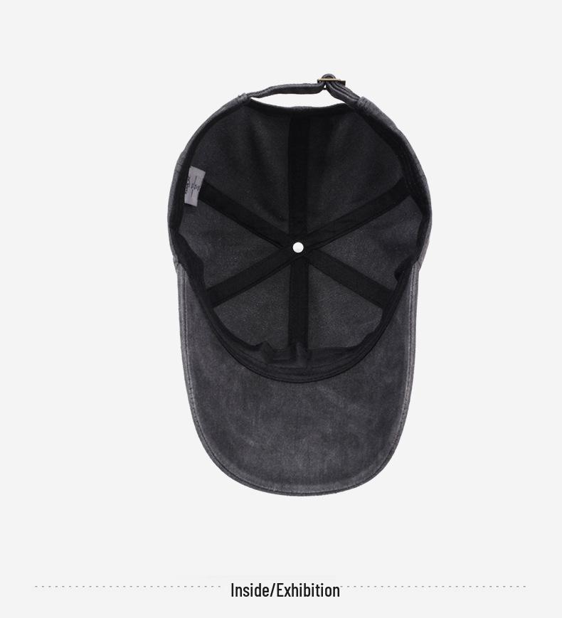 Personalized Embroidered Ripped Slim Baseball Cap - Unisex Trendy Sunshade Cap