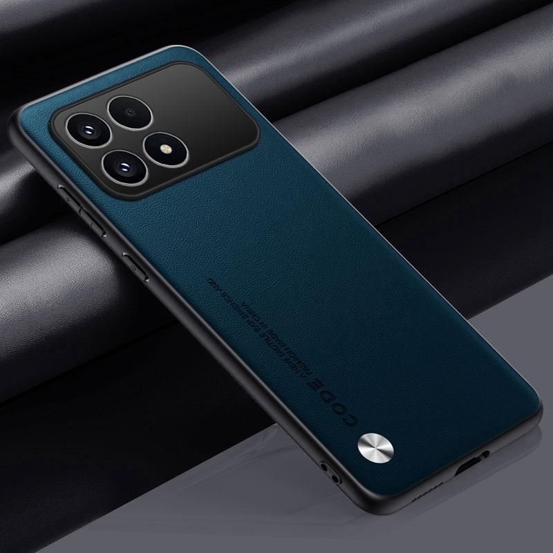 Luxury PU Leather Case For Xiaomi Poco F8 Pro Back Cover Matte Silicone Full Protection Phone Case For Redmi K90 5G PocoF8 Pro