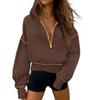 YYFS Felpe con cappuccio e felpe con cappuccio a maniche lunghe con stampa tinta unita casual alla moda da donna