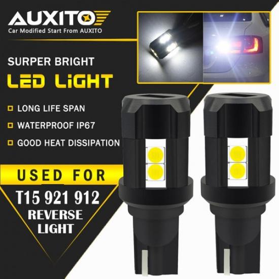 2X 3030Smd Canbus 6000K White 921 912 T15 Backup Reverse LED Light Bulbs 2000LM