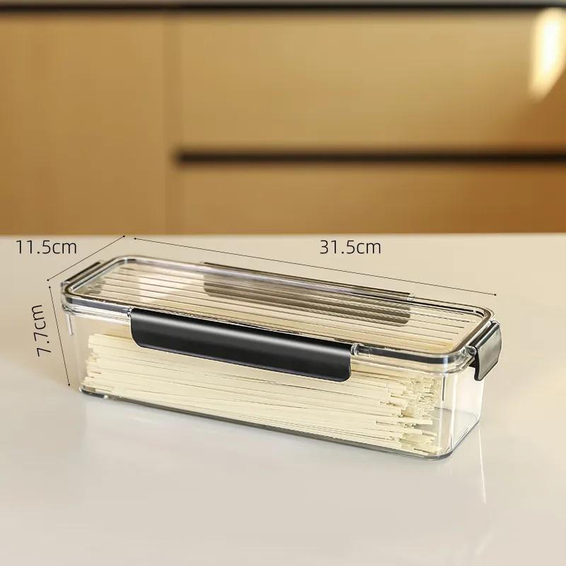 Noodle Storage Box Food Grade Storage Container Canned Spaghetti Hanging Noodles Box Sealed Jar For Whole Grains And Cereals YLE606
