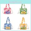 Knitted Cartoon Panda Shaped Coin Purse With Pearl Embellishments For Daily Use